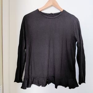 Zara Long-Sleeve w/Hem Detail